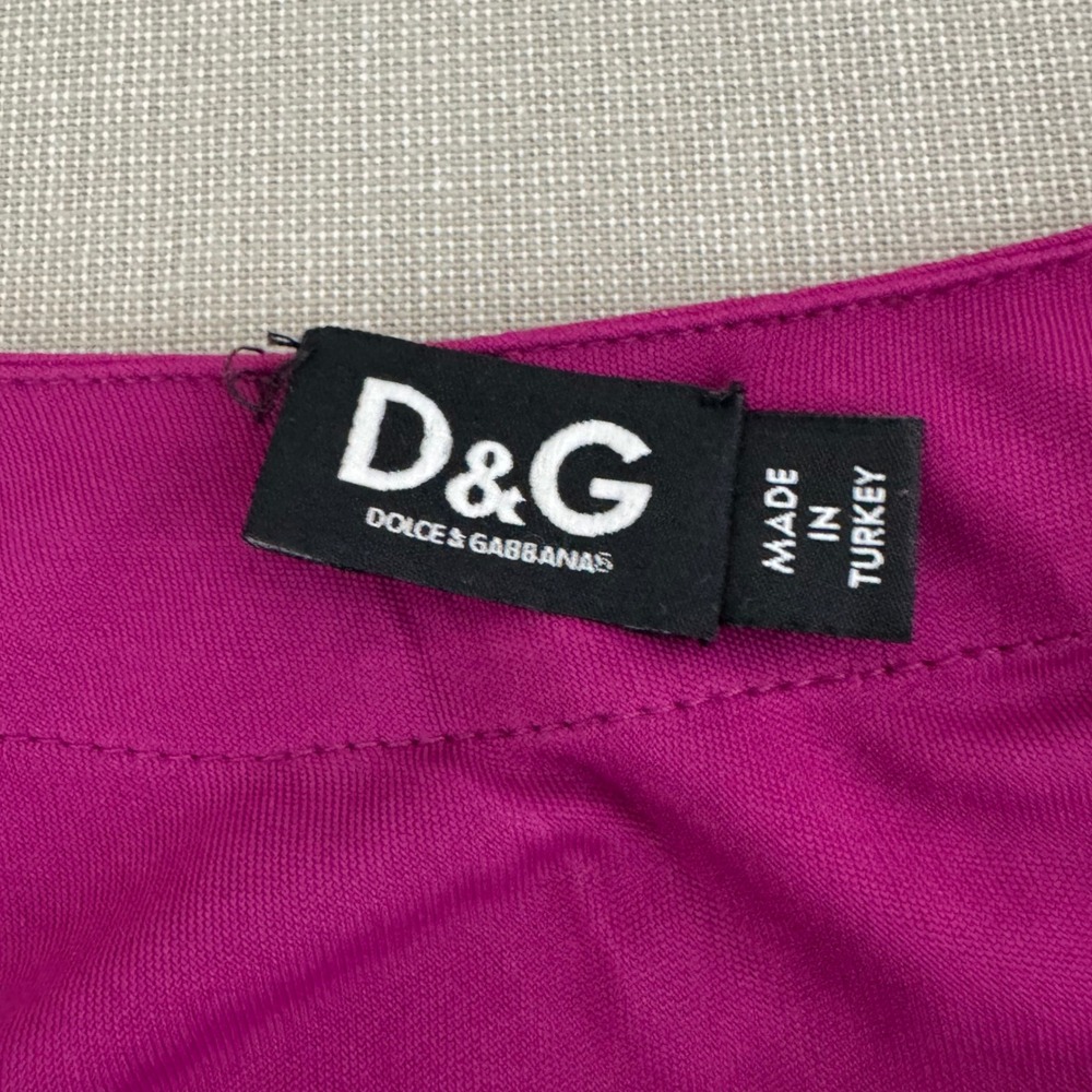 Dolce & Gabbana Cold Shoulder Top Gold Chain Straps Purple Size Small‎ - Picture 4 of 9
